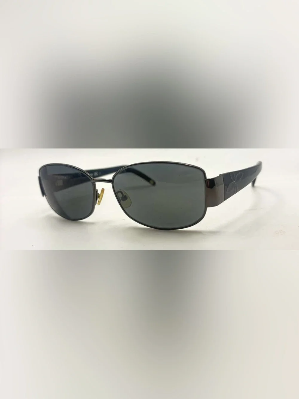 Saks Fifth Avenue S5A 42/S Gunmetal Oval Sunglasses Frames Only